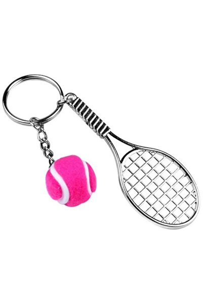 Cinnamon Bunny Tenis Raketi Ve Topu Anahtarlık Metal