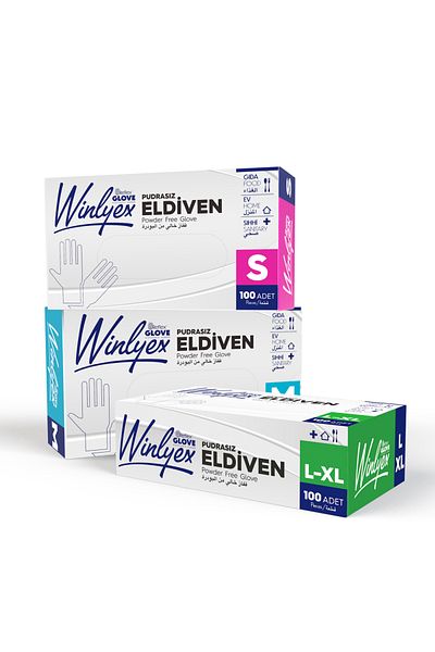 Reflex Winlyex Eldiven Winlyex Powder-Free Gloves 1000 Pcs (10 BOXES) Size M