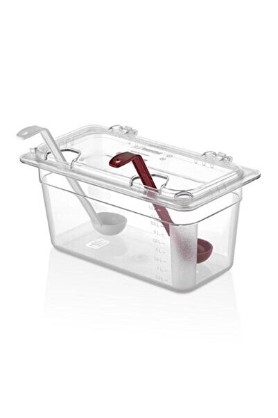 GastroPlast 1/3 Menteşeli Gastronom Küvet Kapağı Ve 1 Adet 1 / 3 150 Polikarb...