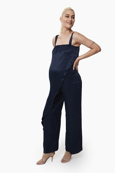 Style The Bump Alice Exclusive Satin Maternity Jumpsuit