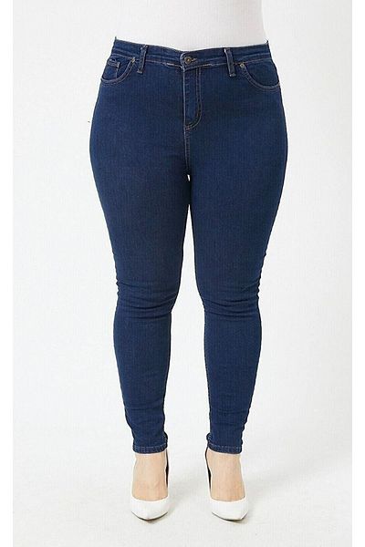 LAMİRAMOOD Blugi de mărime mare, super skinny, albastru, ultra elastic (lycra).
