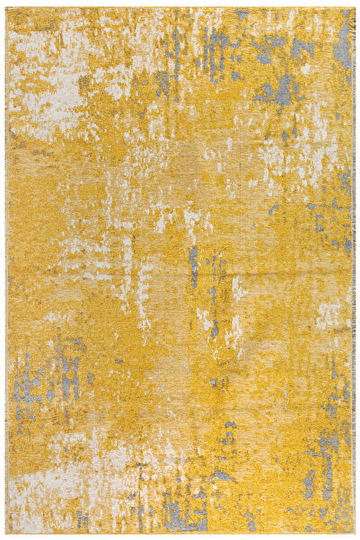 MYHOME HALI Moretti Side Sarı Gri Yıkanabilir Çift Taraflı Dokuma Modern Halı