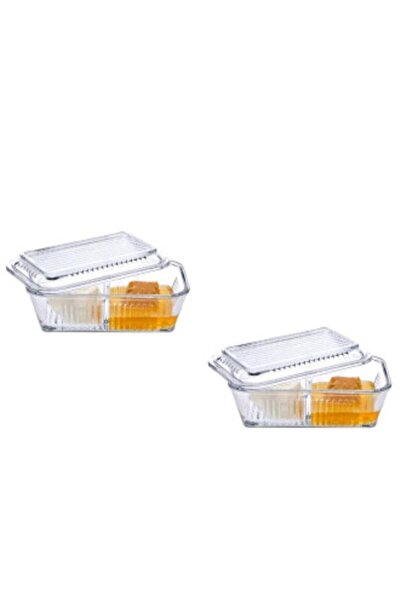 Paşabahçe 2 Adet Bölmeli Tereyağ Ve Bal Kasesi