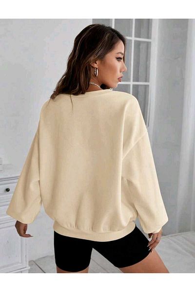 FAVORİST Φούτερ PRETTY GIRL με στάμπα Super Quality Crew Neck