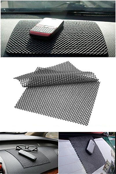 Binbirreyon Araç Torpido Kaydırmaz Ped Siyah 2 Adetli Set 25x30cm KF028