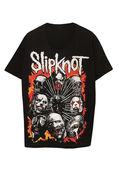 Pisa Art Μπλουζάκι Unisex Oversize Rock Music Slipknot Printed T-Shirt