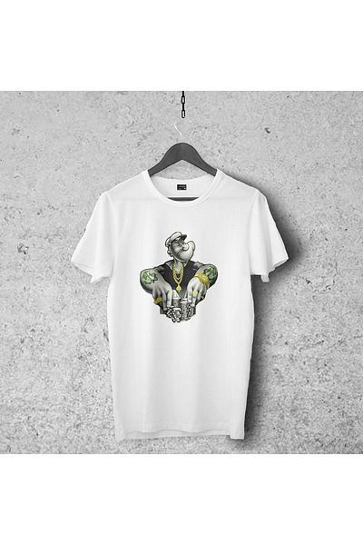 Pisa Art Μπλουζάκι Popeye Designed 015, unisex Premium, ριγέ Heroes που δεν ξεφλουδίζουν