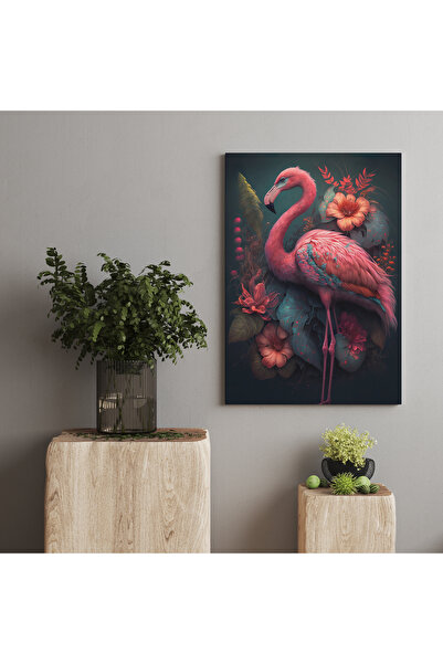 CANVASUM لوحة فنية ملونة فلامنغو على القماش ART030255