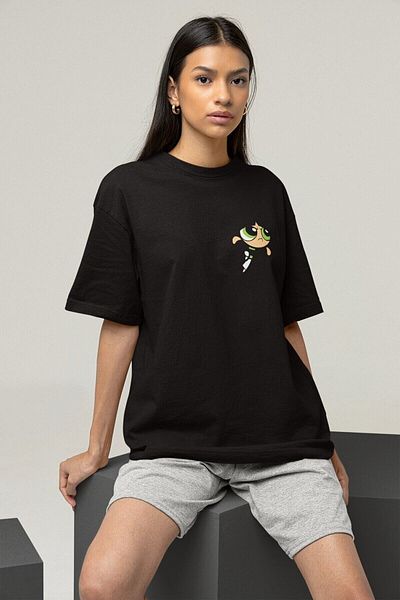 Pisa Art Powerpuff Girls Buttercup Special Design Oversize T-shirt
