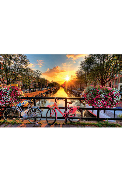 Genel Markalar Amsterdam Manzarası Çerçeveli 90x110 Sayılarla Boyama Hobi Seti