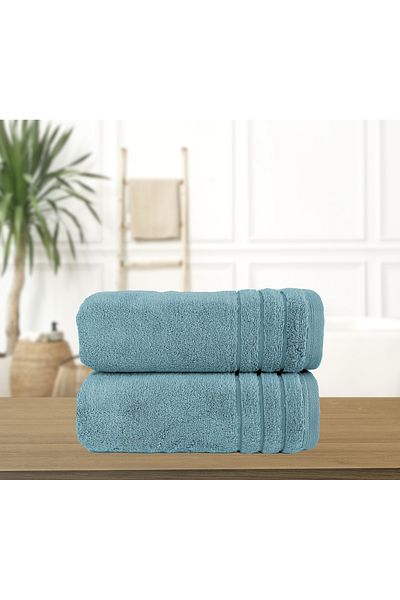 Lucy and Home Set de prosoape din 2 bucăți din microbumbac cu dungi 60x110cm