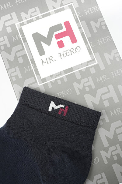 MRHERO Bamboo 6-Piece Perfumed Plain Basic Men's Booties Non-Slip Socks