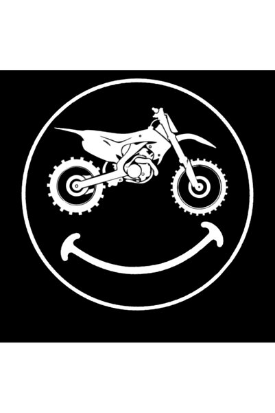 EYBA STİCKER ملصق دراجة نارية مبتسم، مركبة ياماها الانجراف توربو