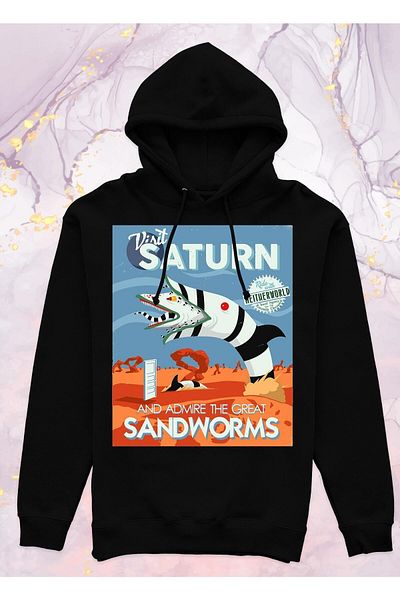 Pisa Art Dune - Sandworm - Φούτερ με κουκούλα χωρίς τσέπη