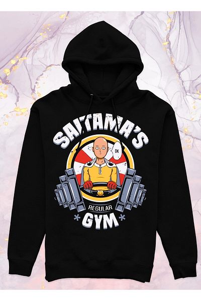 Pisa Art One Punch Man - Saitama's Gym - Φούτερ με κουκούλα χωρίς τσέπη