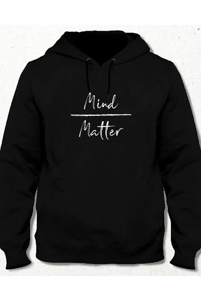Pisa Art Φούτερ Mind Metter χωρίς τσέπη με κουκούλα