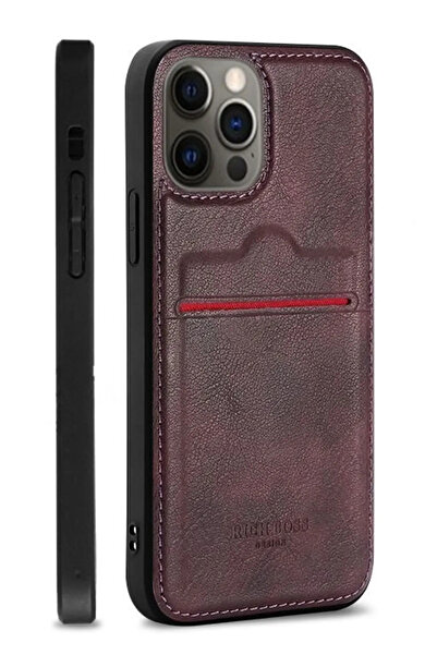 Socase iPhone 11 Uyumlu Deri kartlıklı Kılıf Business Seri