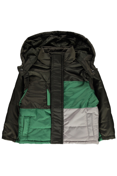 Civil Boys Erkek Çocuk Kapüşonlu Mont 2-5 Yaş Haki