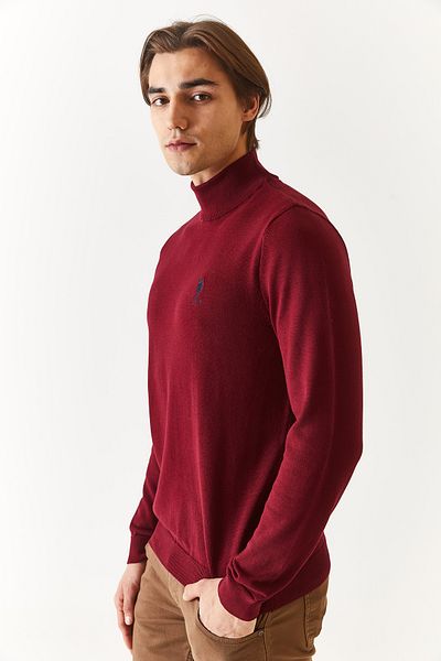 U.S. Polo Assn. ΒΑΣΗ. POLO ΑΝΔΡΙΚΟ ΑΘΛΗΤΙΚΟ SLIMFIT ΜΙΣΟ ΨΑΡΙΚΟΣ ΠΛΕΚΤΟ ΠΟΥΛΟΒΕΡ G081GL0TK.000. 1629690   ΣΚ23