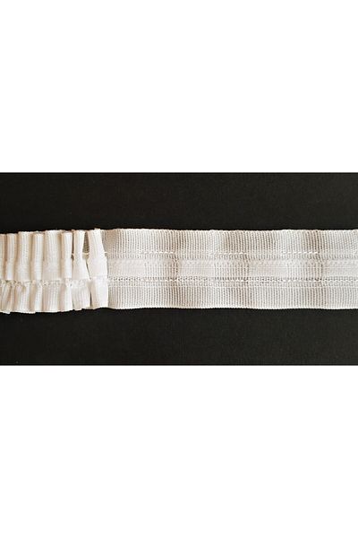 ATMACA TUHAFİYE 10 metri 3 cm extrafor pentru perdele cu buzunar cu șnur - bandă pentru perdele (șnur simplu și închidere cu butoane)