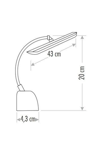 Cata 10 W Led Tablo Mandarin Duvar Aplik - Gün Işığı (3000K) - Gümüş - 43 cm - CT-5245G