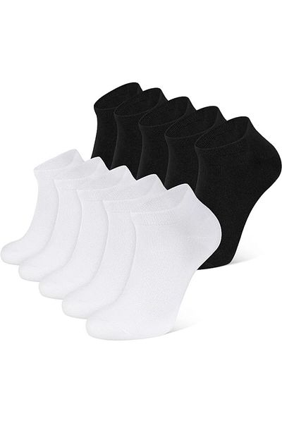 HAPPENS Economic Pack of 5 Booties Socks Unisex Women Men's Booties Socks