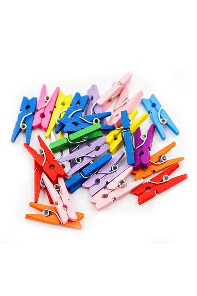 reprodesign Mini Color Clothespin (Photo Clothespin) Mixed Color 20 Pieces