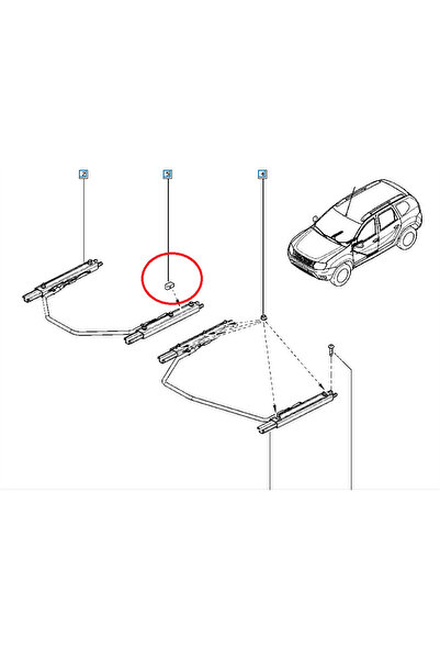 Genel Markalar 875290644R DACIA DUSTER KOLTUK KIZAK TAKOZU AGRAF-KLIPS