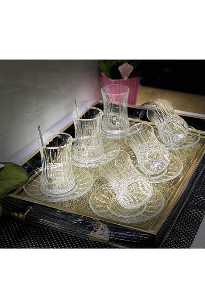 Paşabahçe Elysia 12 Piece Tea Set for 6 People