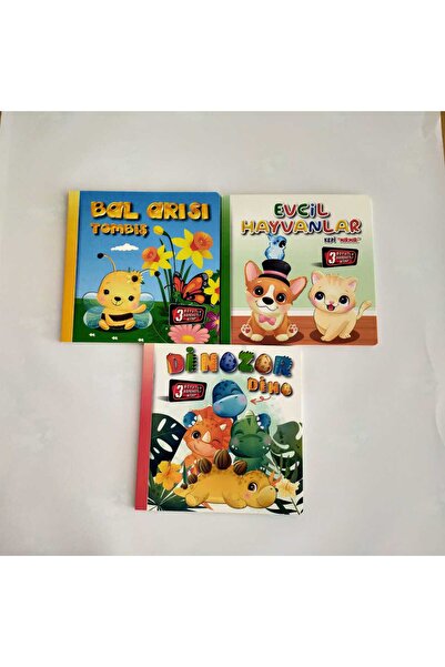 Kids Babies 3D Moving Books Set of 3, Pop-Up Books