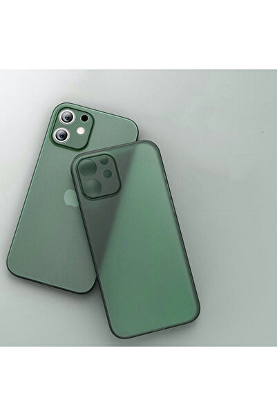 Miscase Iphone Se 2020 Ile Uyumlu 0,2 Mm Pp Buzlu Ultra Ince Sert Silikon Kamera Korumalı Kılıf