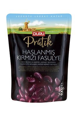 Duru Pratik Haşlanmış Kırmızı Fasulye 400g ürün fotoğrafı