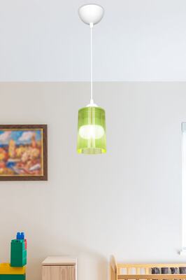 Limoni Yeşil Optik Promo Sarkıt - Çift Ampul Görünümlü ürün fotoğrafı