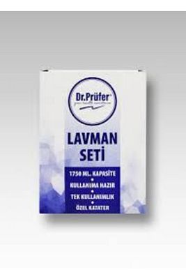Dr Prüfer Lavman Seti Enema Set 1750 Ml Klempli ürün fotoğrafı