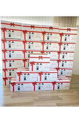 Isim Yazılı Gelin Çeyiz Kolisi 10'lu Paket ürün fotoğrafı