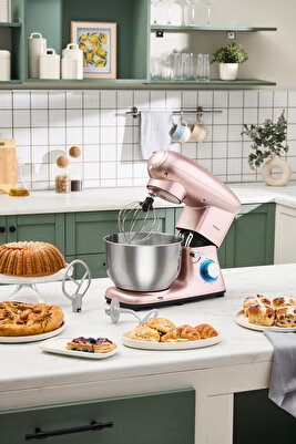 Multichef Stand Mikser Rosegold Mutfak Şefi 1900w 5,5l Kıyma Çekme Sucuk-sosis Içli Köfte Ap. ürün fotoğrafı