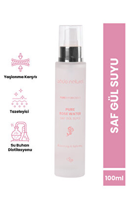 Gül Suyu Gözenek Sıkılaştırıcı Aydınlatıcı Ve Arındırıcı Tonik %100 Doğal Ve Saf 100 ml ürün fotoğrafı