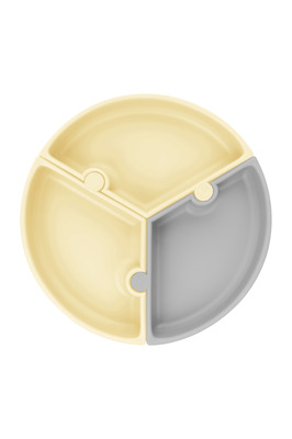 Puzzle Silikon Tabak Mellow Yellow-powdergrey ürün fotoğrafı