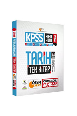 2026 KPSS Kara Kutu Tarih TEK KİTAP ÖSYM Arşiv Çıkmış Soru Bankası Konu Özetli Dijital Çözümlü ürün fotoğrafı