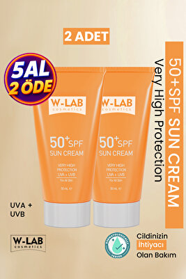 Koruyucu 50+Spf  Güneş Kremi 50 ml 2 li Set ürün fotoğrafı