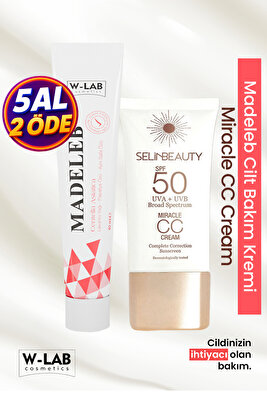 Madeleb Krem 40 ml Ve  Selin Beauty Cc Krem 50 ml Set ürün fotoğrafı