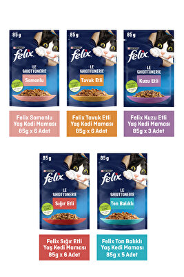 Karışık Paket Pouch Kedi Konservesi 26 x 85 gr ürün fotoğrafı