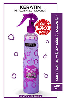 Çift Fazlı Keratin İçerikli Fön Suyu 400 ml ürün fotoğrafı