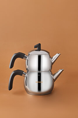 Belinay Indüksiyon Tabanlı Midi Siyah Çaydanlık Takımı ürün fotoğrafı