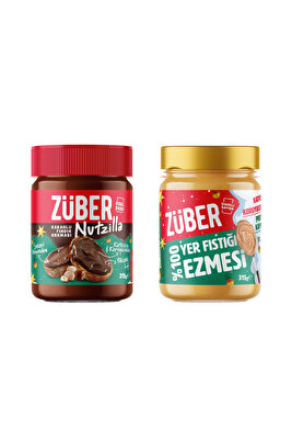 Nutzilla Fındık Kreması + %100 Fıstık Ezmesi (Yılbaşı Özel Ambalaj) ürün fotoğrafı