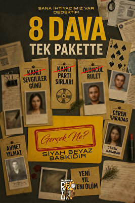 Dedektiflik Oyunu - Cinayet Oyunu - Dedektif Oyunu - Kutu Oyunları - 8 Dava ürün fotoğrafı