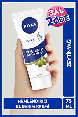 El Kremi Nemlendirici Bakım Kremi Zeytinyağı 75ml, Yumuşak Cilt, Yağlı His Bırakmaz ürün fotoğrafı