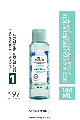 Hassas Cilt, Lens Kullanımına Uygun, Rahatlatıcı, Prebiyotik Göz Makyaj Temizleyici-Pur Bleuet-100ml ürün fotoğrafı