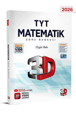 3D Yayınları TYT Matematik Soru Bankası ürün fotoğrafı