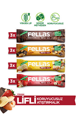 Meyve Bar (35 g) Karma Kutu - 12 Adet (4 Çeşit) ürün fotoğrafı